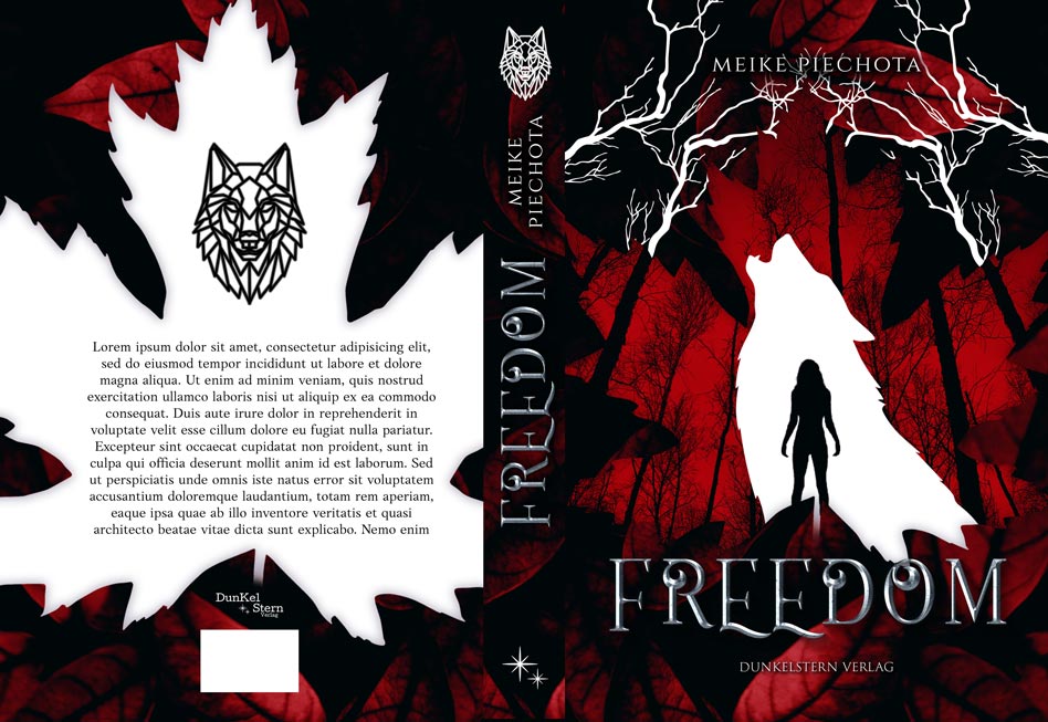 Printumschlag Buchcover "Freedom"